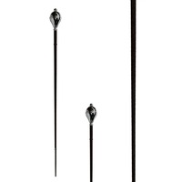 Timeless Drum Major Mace avec tête dorée et manche blanc Idéal pour les cérémonies et les défilés avec accessoires