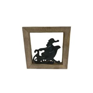 Estrella de Navidad de aluminio hecha a mano de proveedor indio de Venta caliente con acabado negro en marco de madera regalo de Navidad de alta calidad - Product Image 2