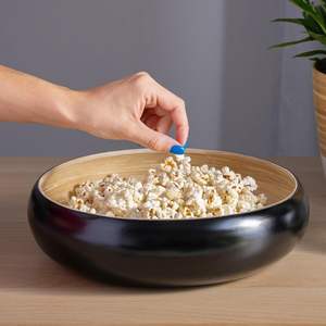 Juego de cuencos de bambú brillante Negro, utensilios de cocina desechables ecológicos, cuencos de bambú no químicos y sostenibles, nuevo artículo - Product Image 3