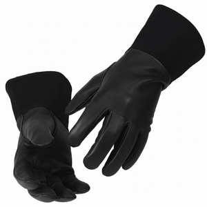 Guantes de Soldadura Tig de Cuero Vacuno Resistentes, Guantes de Soldadura Mig Resistentes al Calor, Guantes Industriales de Puño Largo - Product Image 6