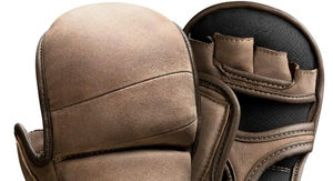 Guantes de boxeo para hombre en cuero vacuno dorado diseñados para entrenamientos de sparring de alta intensidad, entrenamientos con saco de boxeo y ejercicios de boxeo específicos - Product Image 5