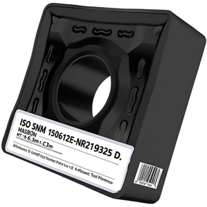Plaquettes de tournage indexables ISO SNMM 150612E-NR2T9325 D. 6.35mm MT-CVD revêtues, lot de 10 pour une performance optimale des outils - Product Image 2