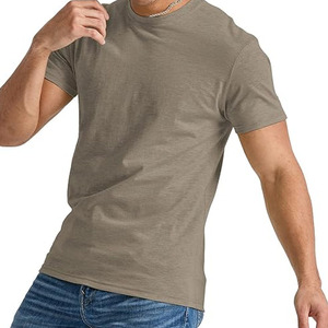 T-shirt pour homme de qualité supérieure, polyester/coton, logo personnalisé, séchage rapide, service OEM, t-shirt pour homme respirant personnalisé - Product Image 2