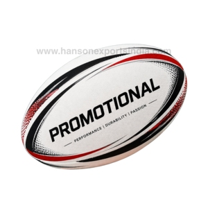 Ballon de rugby professionnel personnalisé, entièrement cousu à la main, haute résistance, écologique, résistant à l'eau, couleur et logo personnalisables - Product Image 1