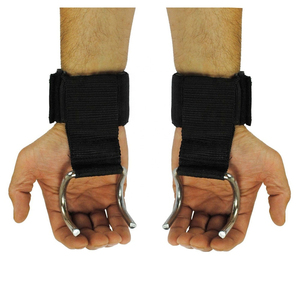 Best Selling <b>Gym</b> Heavy Duty Weight Lifting Hooks For Men Power Full Anti Slip Hooks Fitness Wrist Latest Design Lifting Hooks - Product Image 5
