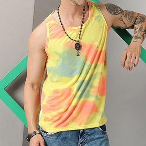 Hot Sale Custom Men's Gym Fitness Tank <b>Top</b> Breathable Cotton Quick Dry Casual Camouflage Print Sublimation Workout Knitted OEM - Product Image 6