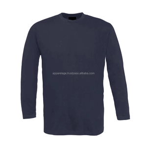 เสื้อยืดแขนยาวผู้ชาย, เสื้อยืด100% โพลีเอสเตอร์ระบายอากาศแห้งเร็วสำหรับฤดูหนาวพิมพ์ลายเปล่า - Product Image 5