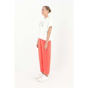 Puane Women's Linda Fabric <b>Harem</b> Pants, Comfortable Loose Fit Shalwar Style <b>Trousers</b> in Coral for Daily Wear and Special - Product Image 2