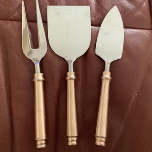 Juego de quesos chapados en oro de acero inoxidable para cocina y hogar Juego de 4 quesos Juego de cubiertos personalizados Fabricante - Product Image 6