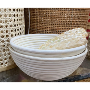 Cuenco de ratán tejido a mano de Vietnam \ Artesanía natural sostenible y elegante para hogares modernos - Product Image 1