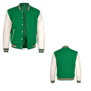 Chaqueta universitaria personalizada de alta calidad al por mayor para hombre, chaqueta de béisbol con bordado de grafiti de chenilla de lana, chaqueta universitaria Letterman - Product Image 5