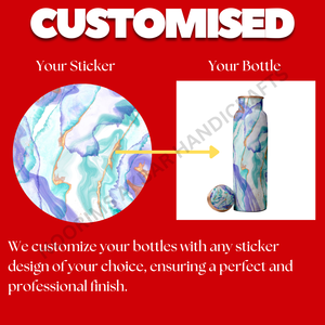 Health Friendly 750ml Pure Copper <b>Water</b> <b>Bottle</b> Leakproof Lightweight <b>BPA</b> <b>Free</b> Ayurvedic Benefit Drinkware Hydration Exporter - Product Image 6