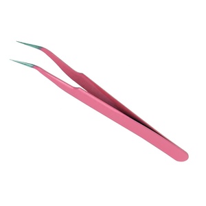 Nouvel applicateur professionnel pour cils en acier inoxydable doré, pince à cils pointue - Product Image 6