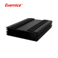Usinage CNC Boîtier en aluminium anodisé Boîtiers d'instruments électroniques en métal Boîtier pour circuit imprimé Din Rail Box