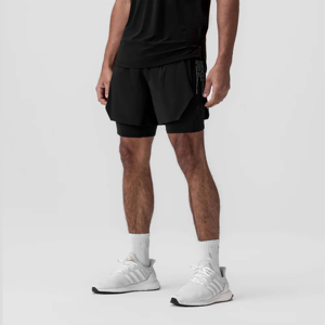 Short décontracté à cordon de serrage pour hommes avec ceinture élastique écologique pour les sports d'été et le confort de tous les jours - Product Image 1
