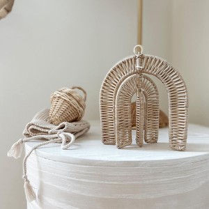 Eco amigable mano de ratán natural de media luna lunar luna de bebé vivero pared decoración de la habitación - Product Image 2