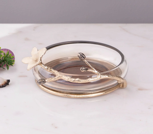 ขวดปั๊มสำหรับโต๊ะเครื่องแป้งในห้องน้ำตู้ทำสบู่โลหะนิกเกิลสีชมพูดีไซน์ดอกไม้สีทองทันสมัยหรูหรา - Product Image 1