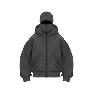 Sweat à capuche unisexe avec cagoule, sweat à capuche zippé tendance, sweat à capuche décontracté à manches longues, coupe-vent, sweat d'hiver - Product Image 3