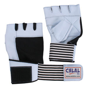 Gants de fitness gris sports ordinaires gants d'haltérophilie pour hommes gants de protection demi-doigt flexibles - Product Image 2