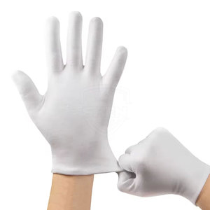 บริการ OEM ถุงมือผ้าฝ้ายแบบใหม่ คุณภาพสูง ถุงมือผ้าฝ้ายสวมใส่สบาย ถุงมือผ้าฝ้ายสำหรับทำงาน - Product Image 1