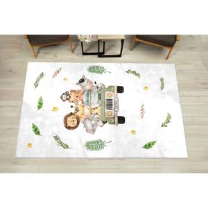 Tapis de jungle tropicale, tapis pour chambre de bébé garçon, tapis imprimé, tapis fin non tissé - Product Image 5