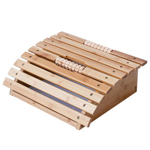 Rodillo de madera para masaje de pies, masajeador relajante de Bambú - Product Image 5