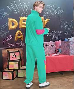 Survêtements de style vintage des années 80 pour hommes rétro Hip Hop respirant des années 70 veste coupe-vent 2 pièces costume d'Halloween décontracté - Product Image 3