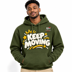 Sweat à capuche moderne pour homme avec impression en relief, impression à l'écran dimensionnelle, tissu confortable et détails de mode urbaine uniques - Product Image 1
