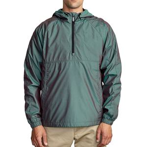 Chaqueta Cortavientos OEM con Cremallera de Cuarto, Reversible, Transpirable, para Deporte, Proveedor Mayorista, MOQ Bajo, Anorak para Exteriores - Product Image 3