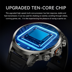 Montre connectée H18 Pro 4G avec écran IPS de 1,95 pouce, GPS, suivi du sommeil, étanche IP67, bracelet en silicone, unisexe - Product Image 5