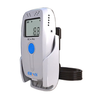 Registrador de Datos de Temperatura y Humedad Elitech RC-4 PRO, Material ABS, Termohigrómetro para Refrigeradores de Farmacia, Monitor de Medicamentos Fríos