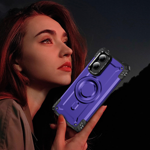 Marco de cámara de Metal fresco de moda y soporte de carga inalámbrica soporte magnético funda de teléfono para Motorola Google Pixel - Product Image 2