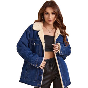 Chaqueta Vaquera de Mezclilla de Algodón Transpirable para Mujer, Chaqueta de Invierno Personalizada al por Mayor 2025 - Product Image 3