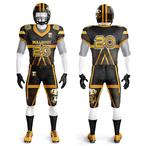 Camisetas y pantalones duraderos elásticos cómodos directos de fábrica de uniformes sublimados de fútbol americano para jóvenes y adultos - Product Image 1