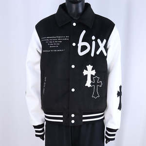 Veste universitaire en chenille de haute qualité, tendance, nouveau design, patchwork, streetwear, vente chaude, style cool, veste d'hiver - Product Image 1