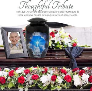 โกศสำหรับเถ้ากระดูกของมนุษย์สำหรับผู้ใหญ่บันไดขนาดใหญ่ไปยังสวรรค์-โกศฌาปนกิจเถ้าศพสำหรับงานศพของผู้ใหญ่โกศที่ระลึก - Product Image 5