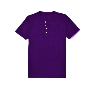 T-shirt Henley personnalisé 100% coton pour homme, col boutonné décontracté, manches courtes, coupe régulière, séchage rapide, respirant, 180 grammes, uni - Product Image 3