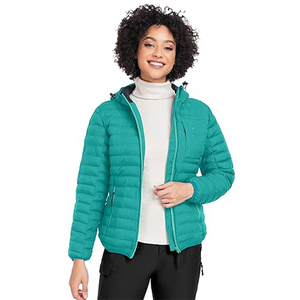 Femmes surdimensionné respirant matelassé léger doudoune décontracté rembourré manteau fermeture éclair chauffé en gros coton manteau motif - Product Image 5