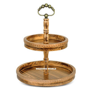 Soporte de pastel de madera de nuevo diseño de alta calidad hecho a mano clásico elegante diseñador al por mayor soporte de pastel de madera - Product Image 2