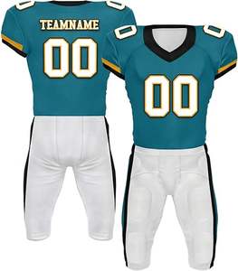 Uniforme de fútbol americano hecho a medida para jóvenes y hombres, ropa deportiva de equipo, tela transpirable de sublimación completa disponible - Product Image 1