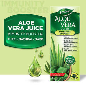 Jugo de Aloe Vera Natural Dabur 1 L, Bebida Herbal para el Bienestar, Desintoxicación Diaria, Apoyo Digestivo y Refuerzo Inmunológico - Product Image 4