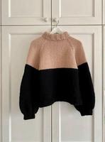 Pull-over en laine mélangée tricotée respirante à séchage rapide, imprimé rayé, pour homme, manches longues, Suprex Enterprises, hiver 2026