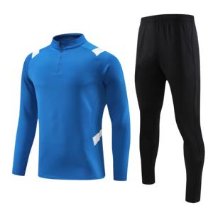 Uniformes de práctica de terciopelo Comfort Fit para entrenar chándales de fútbol resistentes a la intemperie con LICRA de algodón de bajo impacto para invierno - Product Image 2