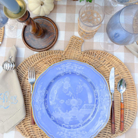 Placemat et plateau de service en rotin vintage du Vietnam, forme de citrouille, décoration murale, tapis et coussinets