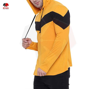 เสื้อฮู้ดผู้ชายแบบมีแผง  รับทำโลโก้ตามสั่ง รับผลิตแบบ OEM ODM ดีไซน์สีตัดกัน เสื้อฮู้ดสวมหัว สไตล์ลำลอง ราคาโรงงาน - Product Image 2