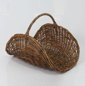 ตะกร้าไม้ซุงหวายทรงรี - Product Image 1