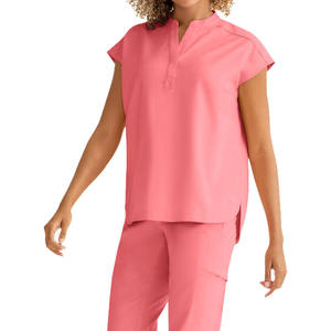 พยาบาลโรงพยาบาลสตรีที่มีคุณภาพระดับพรีเมี่ยมขัดทุกขนาดและสีใส่ได้ง่ายชุดโพลีเอสเตอร์ - Product Image 1