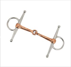 Novedad: Bocado de caballo de doble articulación tipo Eggbutt, cómodo para montar, con boca de cobre, fabricante de artículos para caballos. - Product Image 2