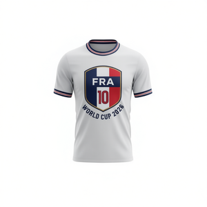 Maglia da Calcio Unisex Francia WC 2026, T-Shirt Tricolore con Grafica per Tifosi, Top per Giornate di Partita e Feste, Maglietta Promozionale - Product Image 2