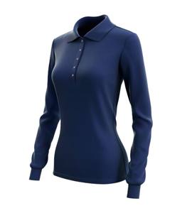 Camiseta de Algodón 100% Orgánico para Mujer, Azul Marino, Ecológica, Manga Corta, Estilo Casual a Cuadros, Logotipo Personalizado, Transpirable y de Secado Rápido - Product Image 1